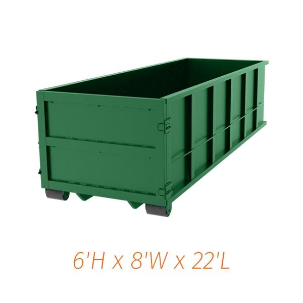 we may have special promotion or discount on our thirty yard dumpsters depending on the rental duration and location